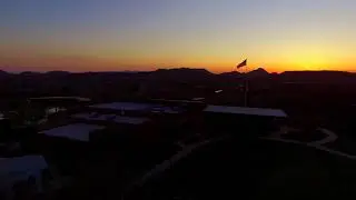 American Flag at Sunset - Phoenix, Arizona