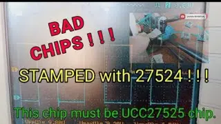 UCC27524 tests (wrong markings/weak signal/no signal)