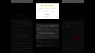 OTP Verification Page in HTML, CSS & JS | Frontend Developer #coding #programming #otp
