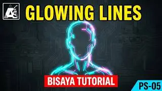 How to make a glowing lines effect on a portrait ( BISAYA TUTORIAL / ENG SUB )