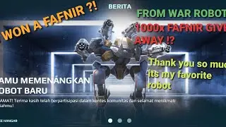 OMG this is how i won a Fafnir From WAR ROBOTS 1000x FAFNIR GIVE AWAY
