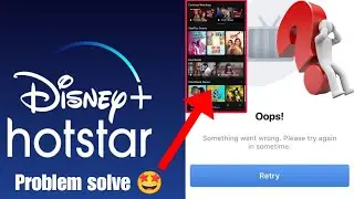 Disney+ hotstar something went wrong problem |unfortunately hotstar has stopped 