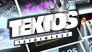 TEXTOS & Logos 🔥Banners GRATIS🔥 Para tus vídeos Premiere/ After Effects/ Davinci Resolve/ Final Cut