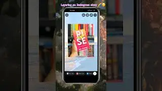 How to do layering on Instagram story ❤️‍🔥 #tutorial #iosemoji #iosinstagram