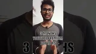 YouTube Premium for 10 Rs 