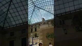 The famous Louvre from the inside 😍 #travel #paris #paris2024 #louvremuseum
