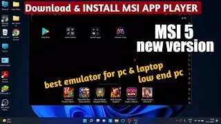 How To Download & Install MSI App player || Best Android Emulator For Pc