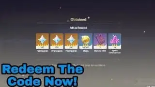 Redeem The Code Now!!! | Redeem Code | Genshin Impact 2.5