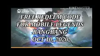 OCT 10 2020 FREE REDEEM CODE MOBILE LEGENDS BANGBANG