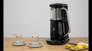 Karaca Çaysever Robotea 3 in 1 Talking Tea Maker, Kettle and Filter Coffee Brewing Machine