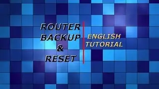 how to backup router  settings