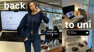 UNI VLOG 💻 6AM morning, going to classes, study days, new hair, reading updates, packing for tokyo
