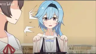 Amber And Eula Goes Swimsuit Shopping  l Genshin Impact l Animation