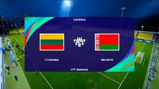 Lithuania vs Belarus | 2020-21 UEFA Nations League | PES 2021