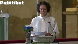 "Pastori" Haukio saarnaa - Lotta 100v tuomiokirkossa