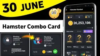29 june hamster kombat daily combo cards || hamster kombat daily combo today