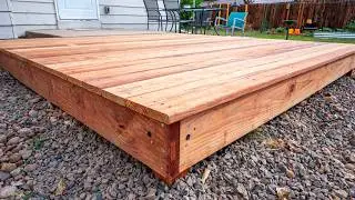 Building a Floating Deck for Under $800 - NO PERMITS