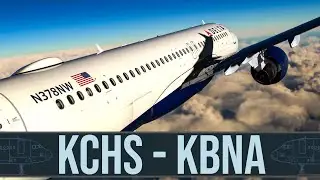 🔴 KCHS to KBNA: Fenix A320 Flight with miniFCU & ProDeskSim Throttle - Exploring Nashville's Sky!
