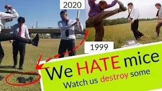 We HATE Mice [Office Space Parody]: 3 guys savagely destroy office gear for betterment of mankind