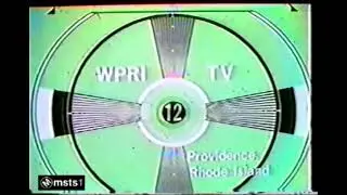 WPRI-TV 12 Test Pattern 1970s-1980s MSTS1 (II)