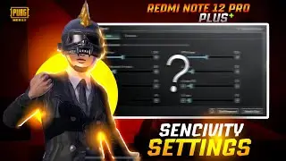 Redmi Note 12 Pro plus Sensitivity Settings | 4 Finger Full Gyroscope | Pubg & Bgmi