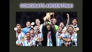 Let's celebrate Argentina's Win with an Image Slider of Victory Images 