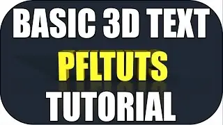 BASIC PHOTOSHOP 3d TEXT TUTORIAL