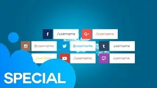 Social Media Lower Thirds #01 | After Effects Template