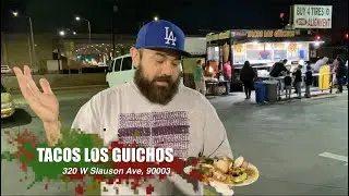 Tacos Los Guichos Taco Truck Taco Review - South LA *BONUS Al Pastor*