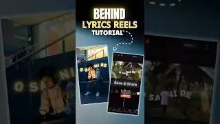 Behind Lyrics Reels Tutorial🔥😱 | 