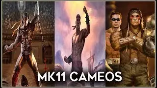 MK11 - All Cameos - Nightwolf,Sindel, Onaga, Great kung lao