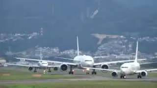 -朝の離陸ラッシュ- 伊丹 【大阪空港】空港 千里川編 4