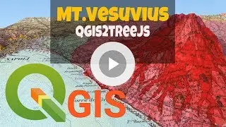 3D GIS - qgis2threejs 📈 Mt. Vesiuvus 🌋 QGIS 3D WebMap
