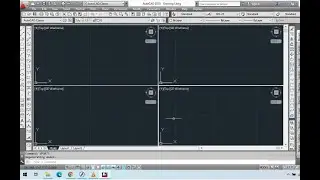 cara membuat 2 - 4 tampilan layar kerja di autocad #pemula #tipsdantrik