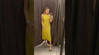 Базовое льняное платье на лето от Zara #zara #чтонадеть #обзор #haul #шопинг #fashion #dress #стиль