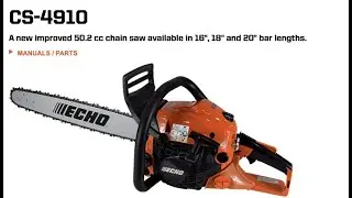 Best value chainsaw ECHO CS 4910