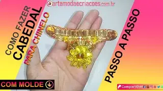 Como Fazer Cabedal de Chinelo Dourado