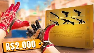 Inventario no CS2 por R$2.000 com FACA e LUVA (perfeito)