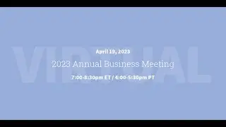 2023 ACSA Annual Business Meeting
