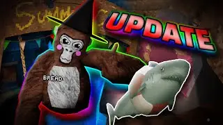THE NEW SHARK UPDATE IN GORILLA TAG! | GORILLA TAG UPDATE REVIEW | #vr #funny #gorillatag #cool