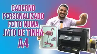 COMO FAZER UM CADERNO PERSONALIZADO COM UM IMPRESSORA JATO DE TINTA DOMÉSTICA.
