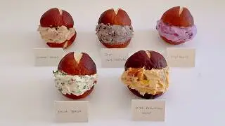 베이글가고 프레첼 왔어요.다섯가지 맛의 크림치즈 스프레드 라우겐 프레첼/Laugen Pretzel/Five flavors cream cheese spread
