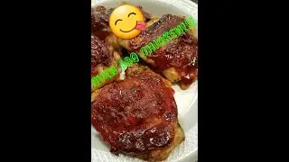 OVEN BAKED BBQ CHICKEN THIGHS