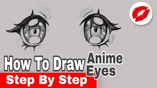 How to draw anime girl eyes step by step || Drawing tutorial for beginners ✏️
