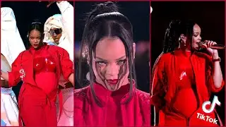 Rihanna Super Bowl Show TikTok Compilation
