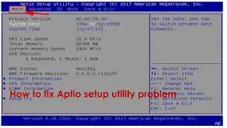 How to fix aptio setup utility windows 11,10,8,7 (05 methods) 
