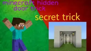 how to make hidden door in minecraft