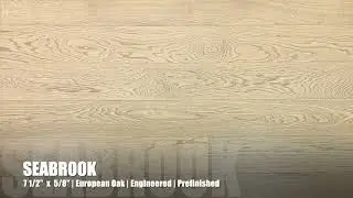 7 1/2" x 5/8" Engineered European Oak Seabrook Hardwood Flooring