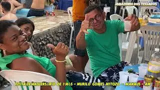 Festa de  Aniversario de 1 mes  - Murilo gomes mitozo - Jabazinho dos teclados ao vivo