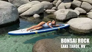 Bonsai Rock | The Most Beautiful Beach in Lake Tahoe 4K | Vacation Travel Guide 2022